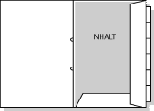 Fächermappen 9-fach mit Ringösen für Ordner