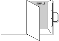 Fächermappe 3-fach Register mit Klettverschluss
