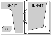 Schnellhefter Mappe mit Tasche und Laschen