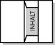 Mini Mappe mit 3 Laschen