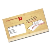 Kreditkarten-Mailing mit Einsteckschlitzen
