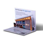 3D Pop-up Karte als Visitenkarte