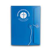 Designmappe mit Kordel und Knopf