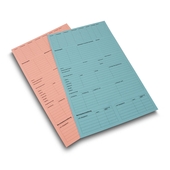 Betreuungskarte Blau und Rosa