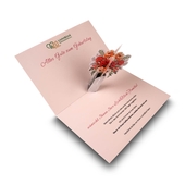 Geburtstagsgruß 3D-Blumenstrauß