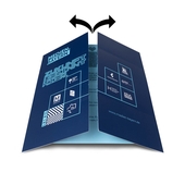 Endlosfaltkarte Medien Bayern Messeflyer