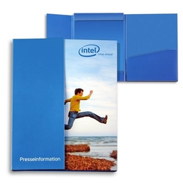 Pressemappe Intel - Lindner druckt hochwertige Präsentationsmappe