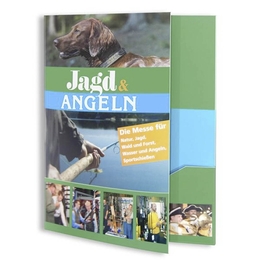 Taschenmappe Jagd und Angeln - Lindner druckt hochwertige Präsentationsmappe