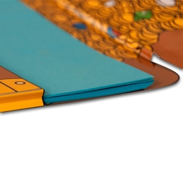 Schatztruhen-Mappe mit Froschtasche