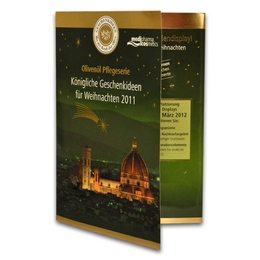 Produkttheke mit Altarfalzmappe