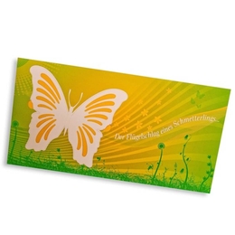 Design-Großpostkarte - Karte mit Türchen Schmetterling - Facettenreiche Druckprodukte indviduell gestalten und drucken