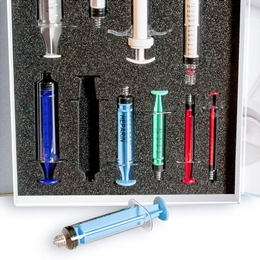 Präsentationsbox mit Produktfächer