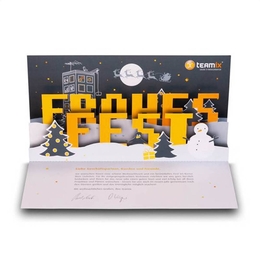 Pop-up 3D Karte Frohes Fest