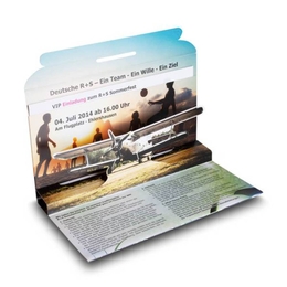 3D Mailing DIN lang mit Einsteckfach - Einladungskarte 