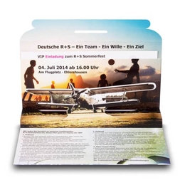 3D Mailing DIN lang mit Einsteckfach - Einladungskarte 