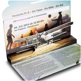 3D Mailing DIN lang mit Einsteckfach - Einladungskarte 