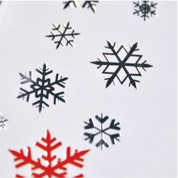 Weihnachtliche Gutscheinhülle mit Rückantwortkarte