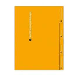 Ordner - Register 4-fach Prozessbeschreibung - Lindner bietet das Gesamtpaket: Ordner, Register, Inhalt und Konfektionierung