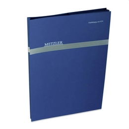 Papiertaschen-Mappe Metzler - Lindner druckt hochwertige Präsentationsmappe