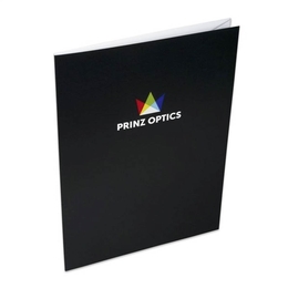 Taschen und Laschen Mappe PRINZ OPTICS - Lindner druckt hochwertige Präsentationsmappe