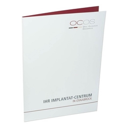 Patientenmappen Implantat-Zentrum - Lindner druckt hochwertige Präsentationsmappe