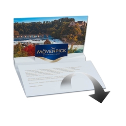 Einladungskarte mit Pop-UP Logo Mövenpick