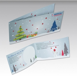 Klappkarte L-DIN Bericap - Druckerei Lindner steht für: Kreative Drucksachen drucken, 3D -Pop-ups drucken,  Effektkarten drucken, Magic-Flyer drucken,Aufsteller drucken