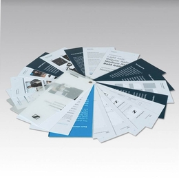 Fächerkarten - Produktfächer mit Buchschraube