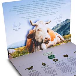 3D Pop-up Effektkarte A4 Heumilch