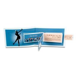 Effektkarte mit aufblätternder Einladungs-Broschüre