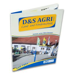 Faltmappen Agramaschinen - Lindner druckt hochwertige Präsentationsmappe