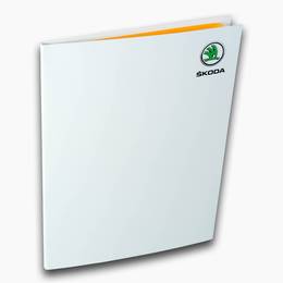 Flügelmappe Mappe Skoda - Lindner druckt hochwertige Präsentationsmappe
