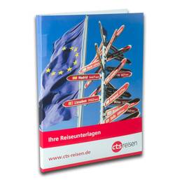Reiseunterlagen Mappe Gruppen und Studienreisen - Präsentationsmappe für jeden Inhalt und jede Branche