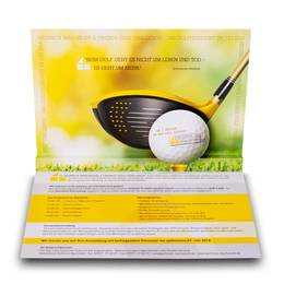 3D Pop-up Karte A5 Golfkarte