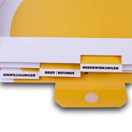 Patientenmappe mit Fächern