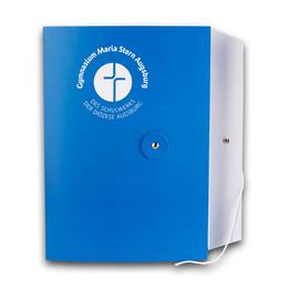 Designmappe mit Kordel und Knopf