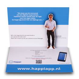 Pop-up 3D Visitenkarte Gründer