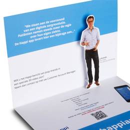 Pop-up 3D Visitenkarte Gründer