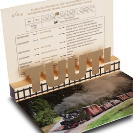 Pop-up 3D Veranstaltungseinladung 