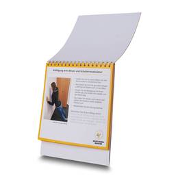 Tischaufsteller mit Bodenstütze