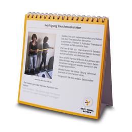 Tischaufsteller mit Bodenstütze