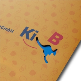 Präsentationsmappe mit Konturstanzung