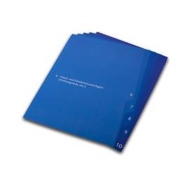 Register 10-fach mit abgeschrägten Taben
