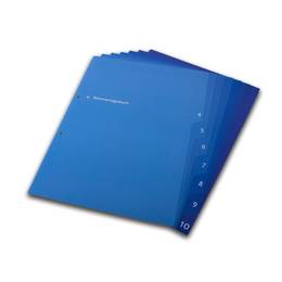 Register 10-fach mit abgeschrägten Taben