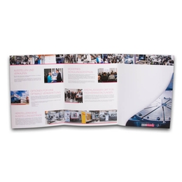 Präsentationsmappe mit geschwungener Tasche