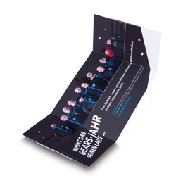 Firmenpräsentations-Endlosfaltkarte Weihnachten 