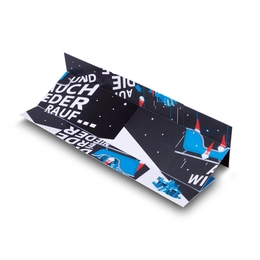 Firmenpräsentations-Endlosfaltkarte Weihnachten 