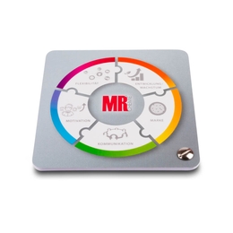 Fächerkarte mit partieller Lackierung