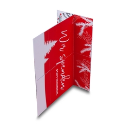 Weihnachten Endloskarte quadratisch