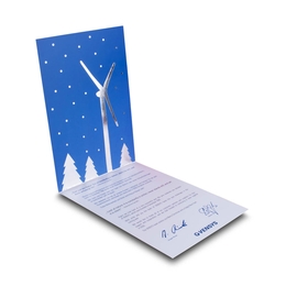 Weihnachtsklappkarte mit Heißfolie